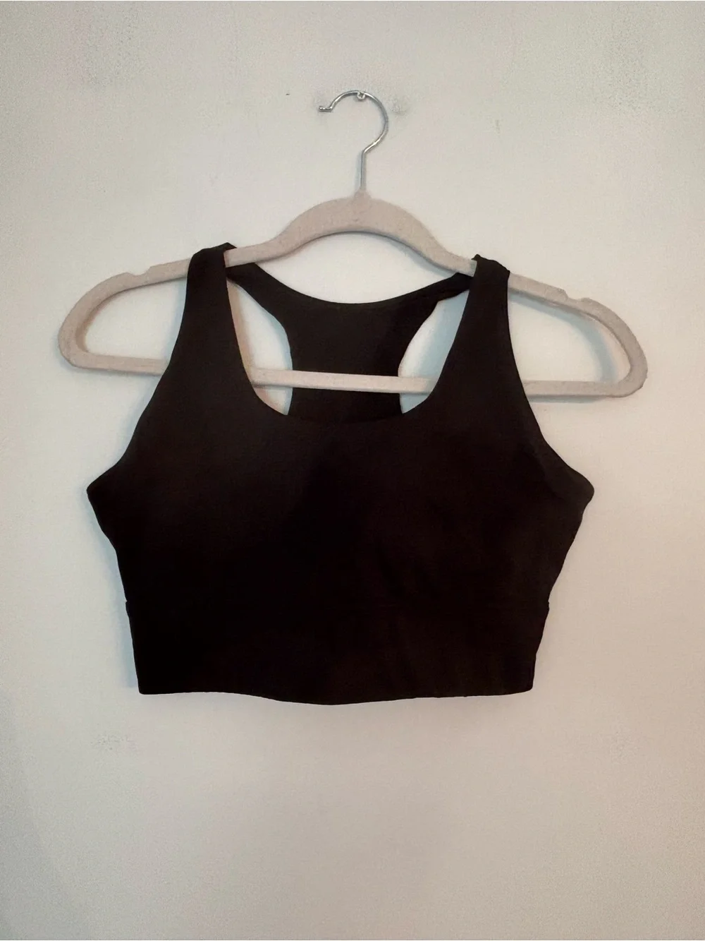 Everlane Black Perform Racerback Long Line Sports Bra Size Small